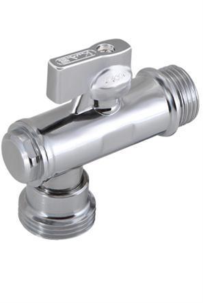 Robinet coltar cu bila si filtru D. 1/2" x 3/4" FE/FE cromat  KAS