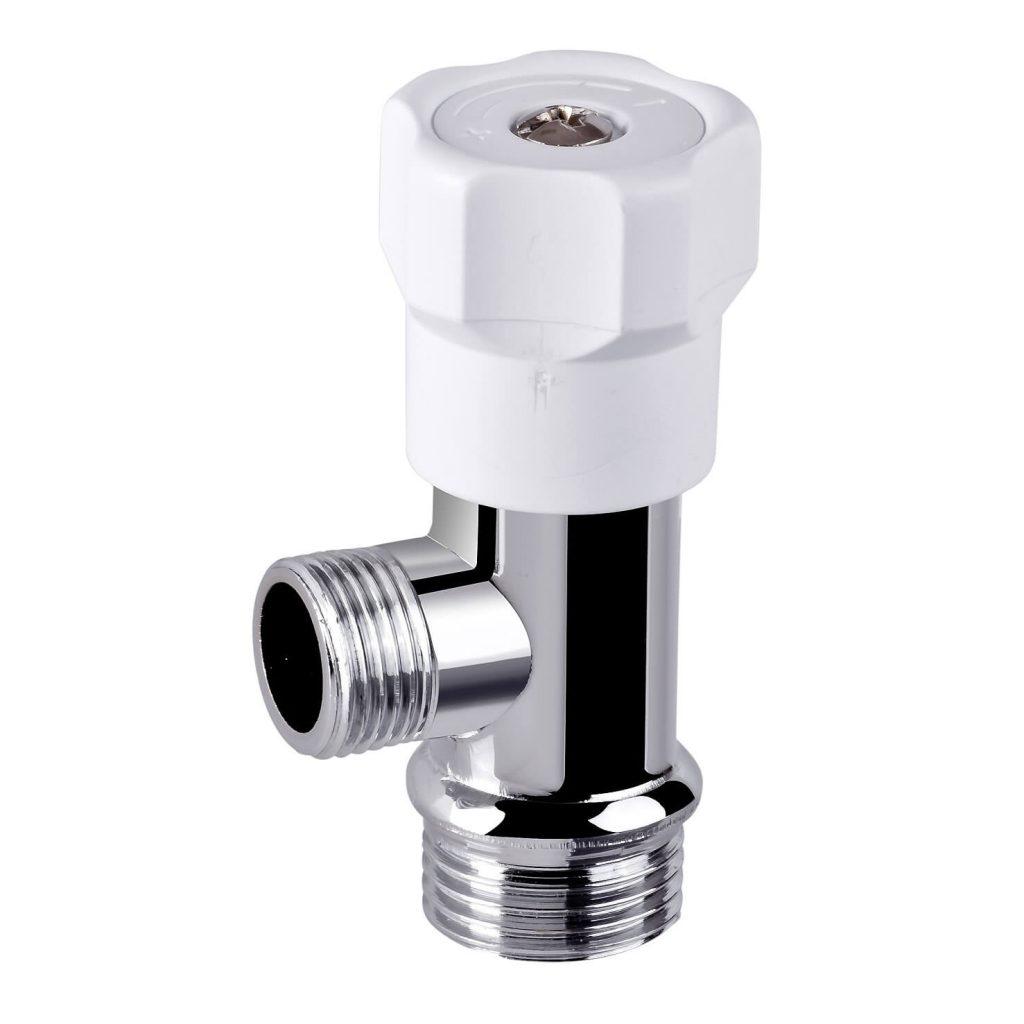 Robinet coltar cu ventil D. 1/2" x 1/2" FE/FE "Yonca" (cap robinet alb) 9211308  KAS