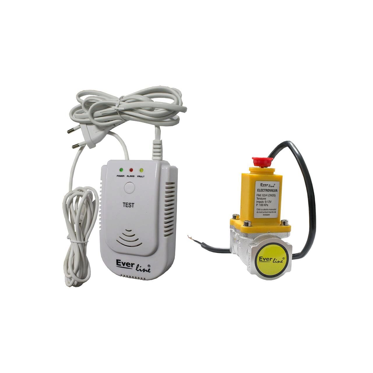 Детектор утечки газа с клапаном D. 3/4" (-10°C; +50°C) ELG-QDG/E34 EverLine