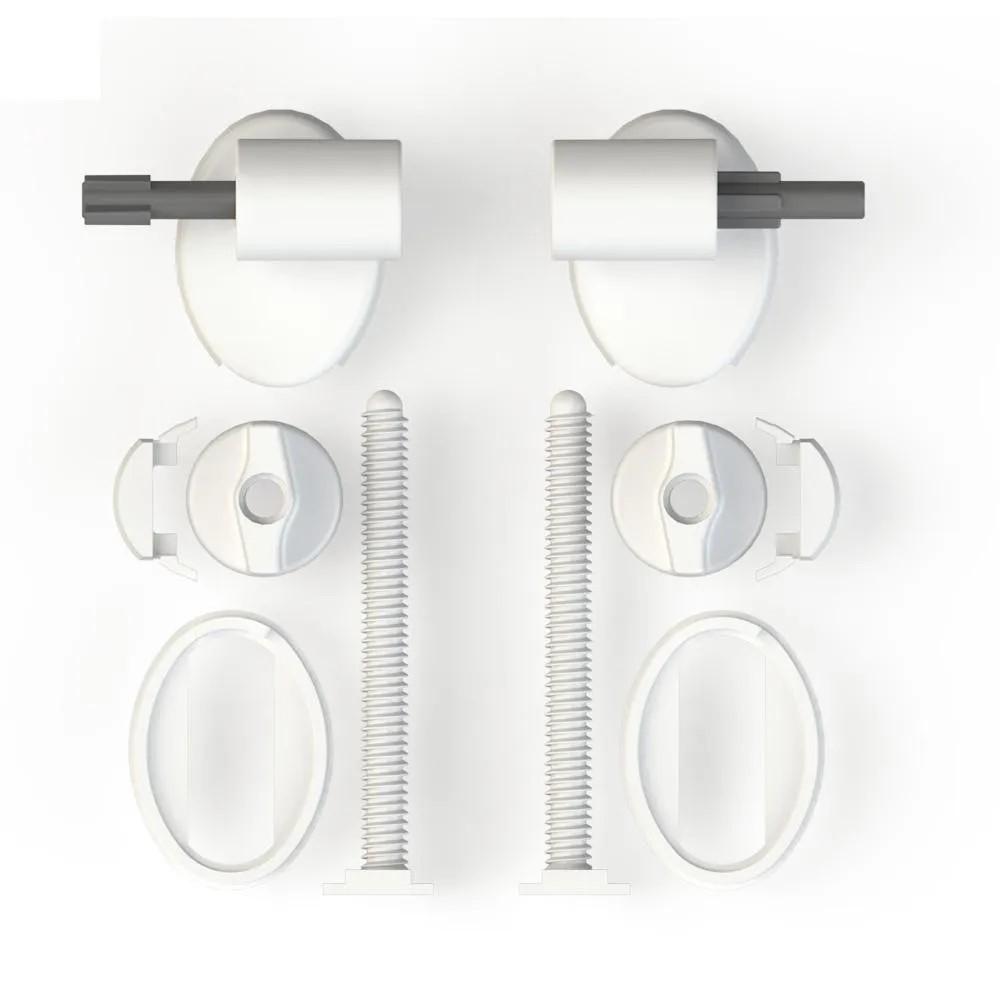 Set fixare capac WC (L=100 mm) soft close СУ-7Д.10.ЗП SOLOPLAST
