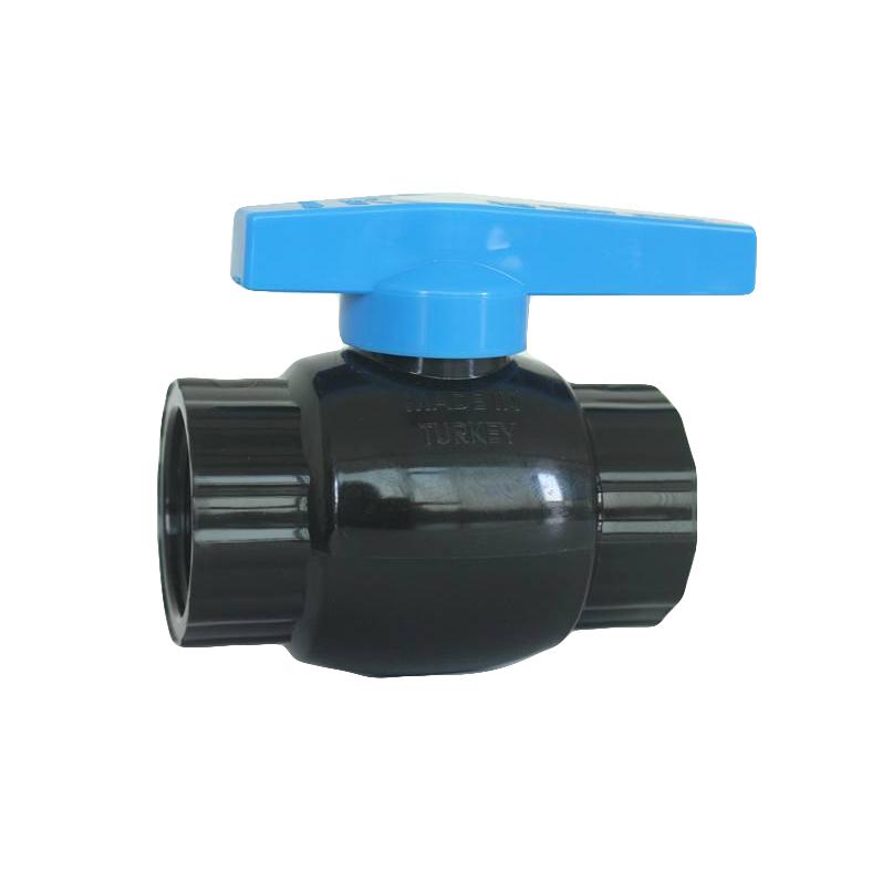 Кран шаровый ПП D. 1.1/2" Мама / T (шар металлический)  UNISERA