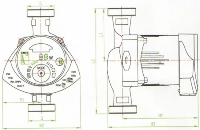 Pompa circulatie MAYER GPA 20-5 (D. 3/4" FE) control automat a debitului CL