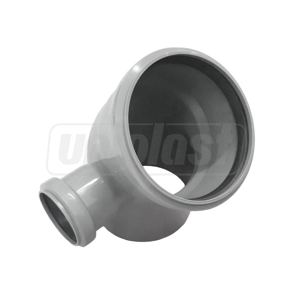 Отвод ПП D.110 / 45° x 50 / 90° двухплоскостной (левый)  SVK