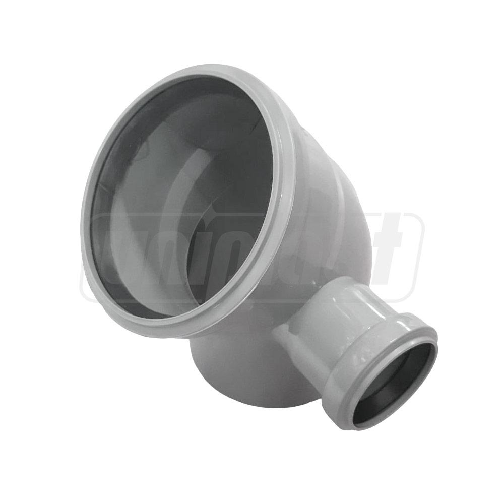 Отвод ПП D.110 / 45° x 50 / 90° двухплоскостной (правый)  SVK