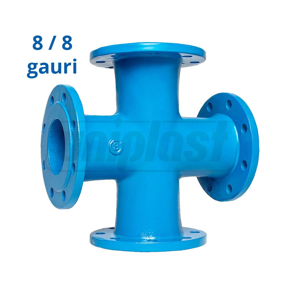 Крестовина чугунная фланцевая D.150x100 PN16 L=390/420 мм (8 отверстий)  BLUCAST