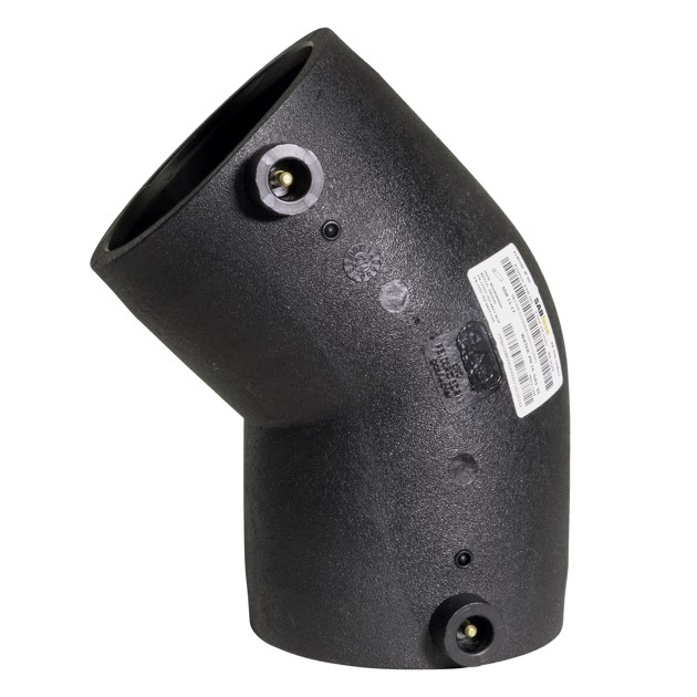 Угол e/f 45° D.160 PE100 SDR11 PN16 39.5W  SAB