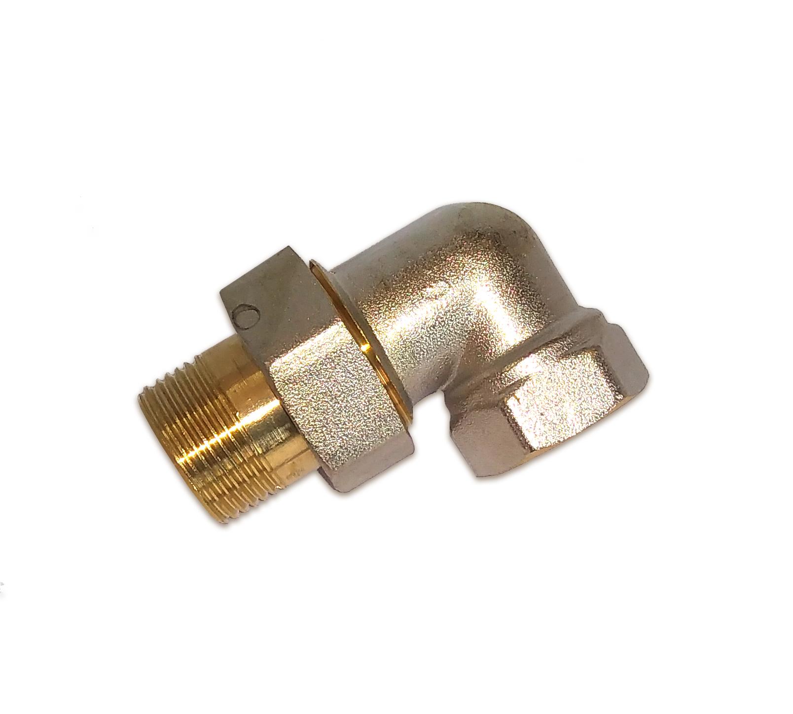 Угол с накидной гайкой D. 1/2" П/М бронзовый U (Б0808А/Б0838A)