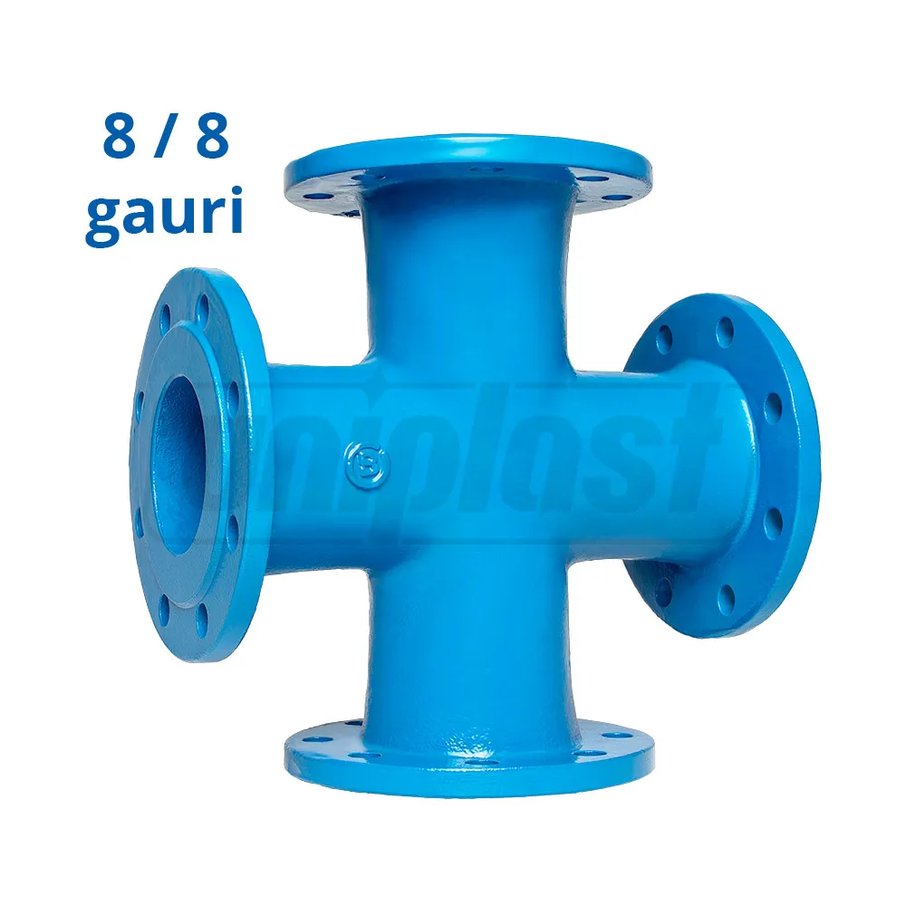 Крестовина чугунная фланцевая D.150 PN16 L=440 мм (8 отверстий)  BLUCAST