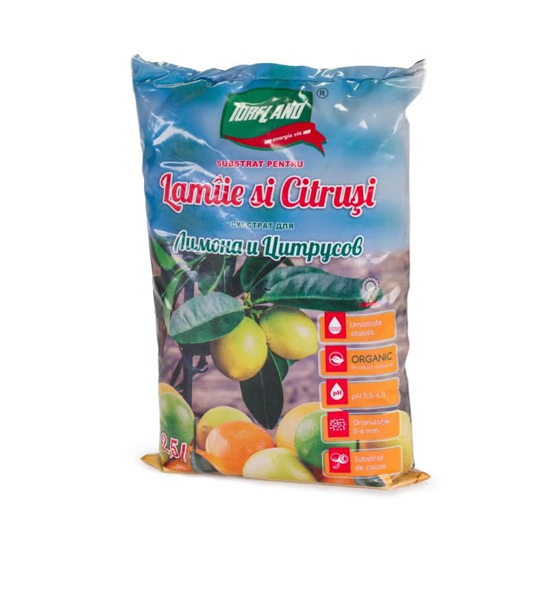 Substrat Turba pentru lamii si citrusi 2.5 L  TORFLAND