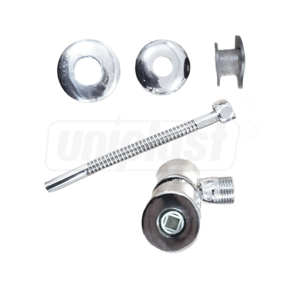 Robinet urinal 1/2" universal + flansa decorativa (alama)  ESTA