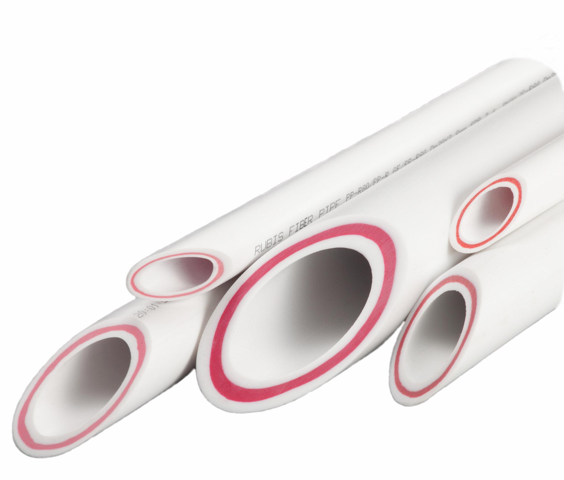 Труба ППР Fiber Glass  D. 32 x 4.4 мм PN20  KAS (фибра красная)