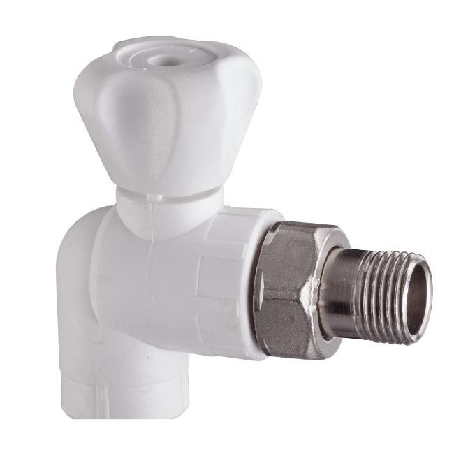 Robinet calorifer coltar Tur PPR D. 20 x 1/2" FE  KAS