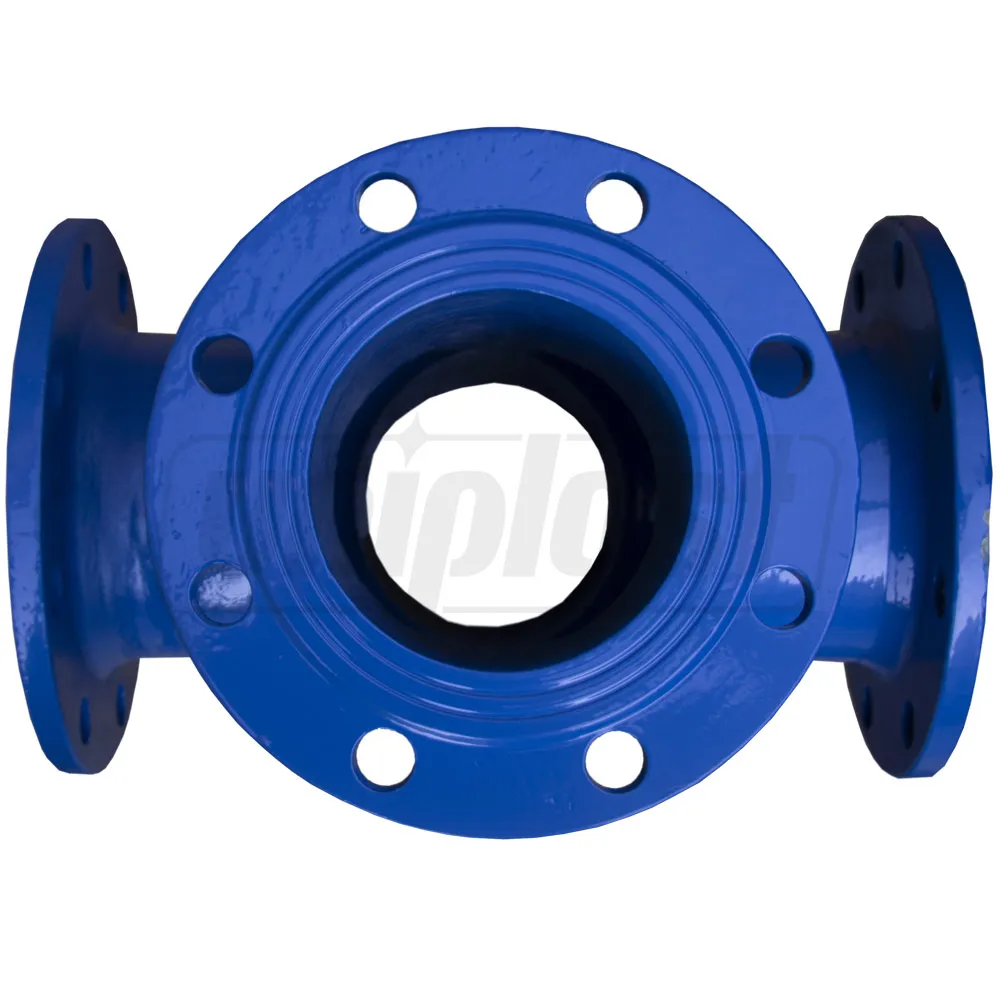 Cruce fonta cu flansa D.100 DIN PN16 (8 gauri) FBE