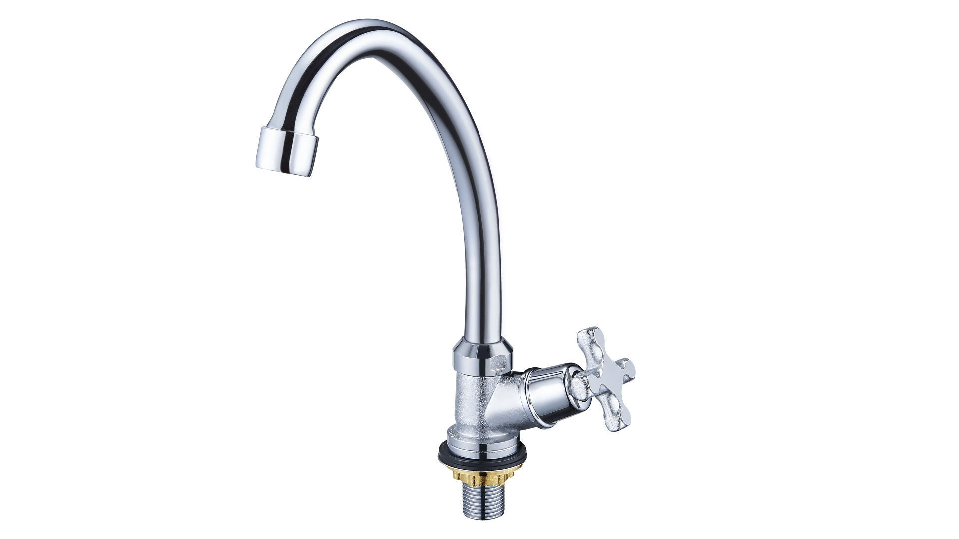 Смеситель для умывальника однорукий JIK1A-102-A (TZF) на гайке  SOLONE