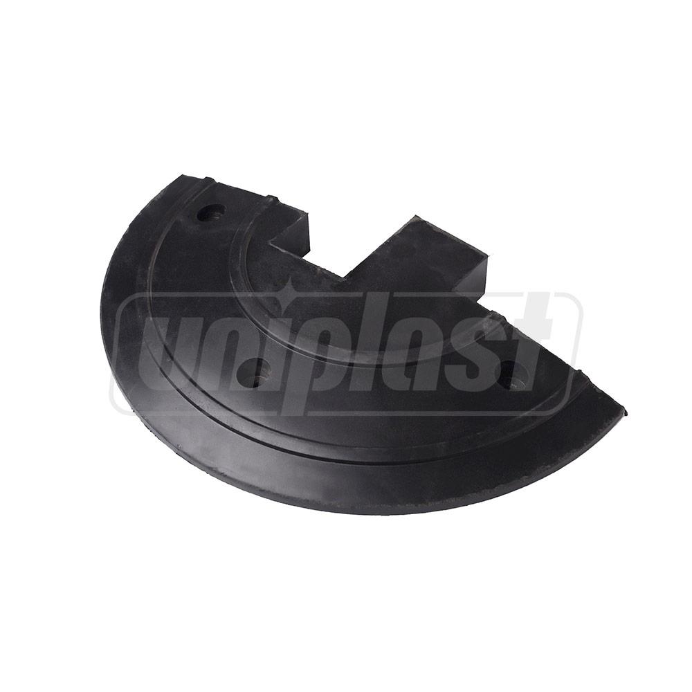 Устройство принудительного снижения скорости (круглый) 470x240x50 (черный) (без болтов) C250