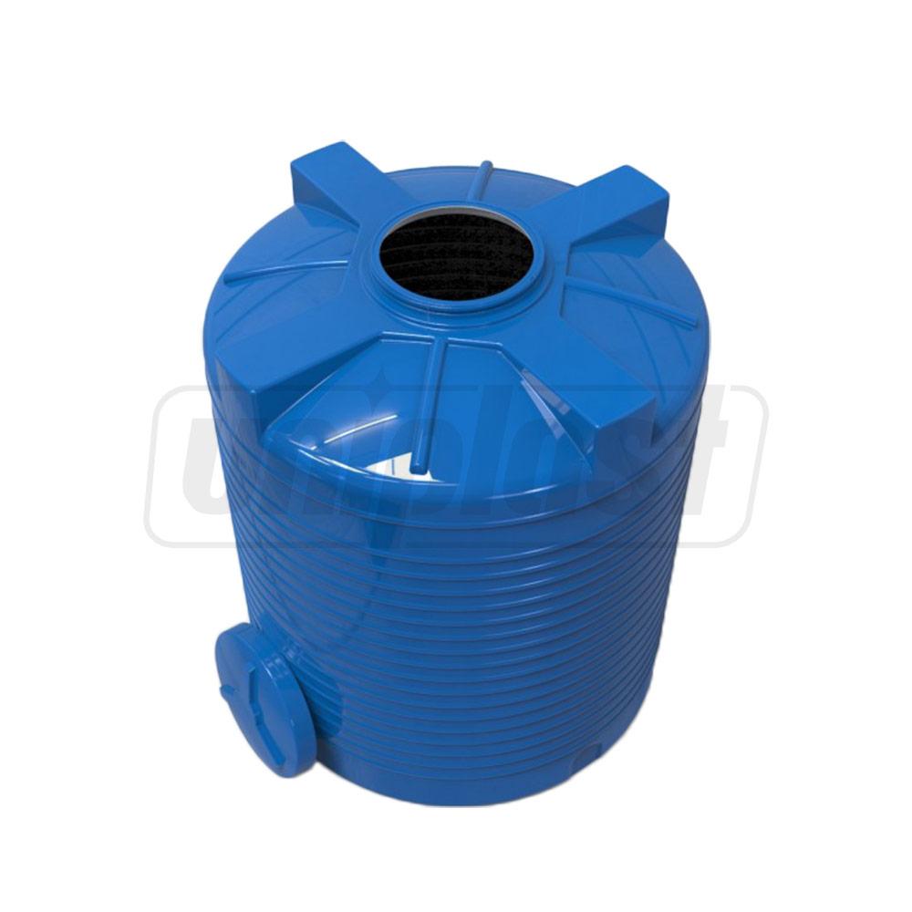 Rezervor apa 3000 L vertical, oval (albastru) cu stut D. 2" 151x189 cm