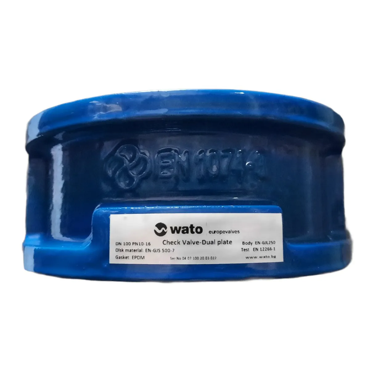 Supapa fonta de sens cu arc intre flanse D.100 PN16 L=64 mm GJL-250  WATO