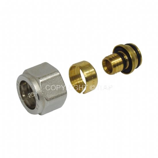 Adaptor colector PERT/Multilayer D. 16 x 3/4" (2 mm) (GERPEX EUROCON) PN10 595M  ITAP
