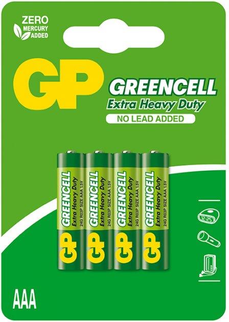 Baterie  1.5V Greencell AAA 24AG-UE4 (24G-U4) (4 buc.)  GP