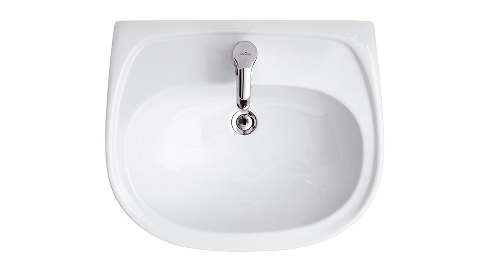 Lavoar cu piedestal dreptunghiular 50 cm Market (83073)  CERSANIT