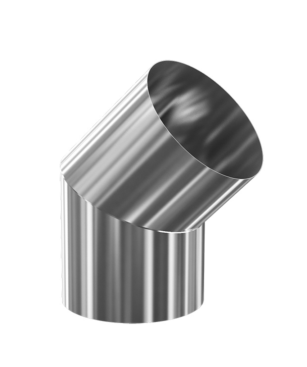 Отвод дымохода D.115 x 45° PROFI  ТЕПЛОДАР