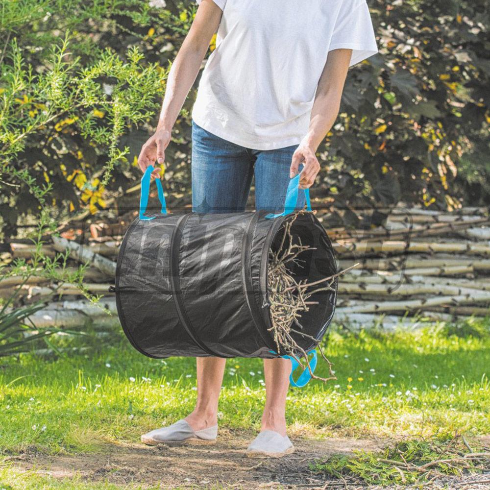 Cos pliabil de gradina 172 L cu 2 manere (pentru frunze, iarba uscata, crengi sau buruiene)  CELLFAST