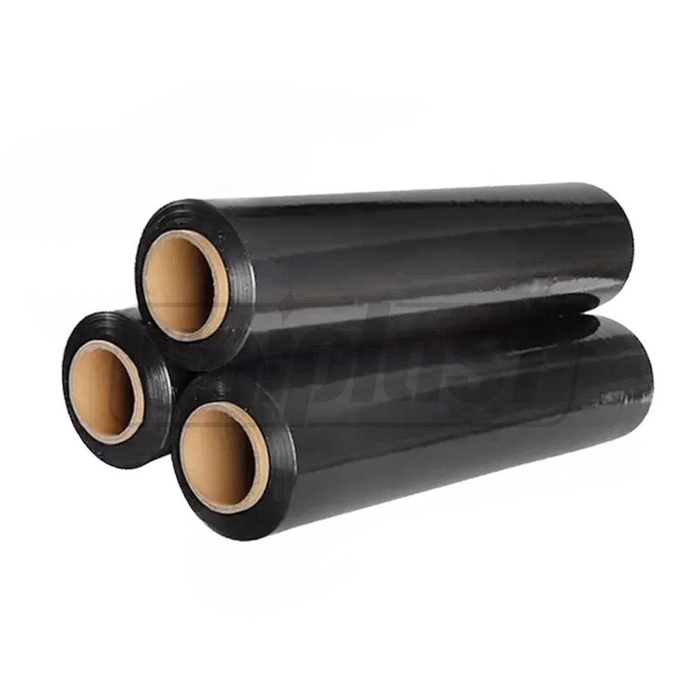 Folie polietilena (pelicula alimentara)  80 mcm (neagra) (3 m x 100 m) 21.6 kg