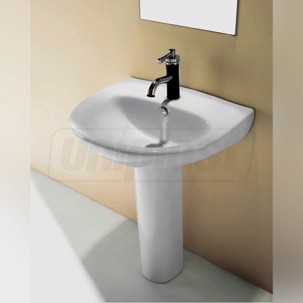 Lavoar cu piedestal semirotund 58 x 48 x 83 cm TR3009 (cu suport in set) CERANO