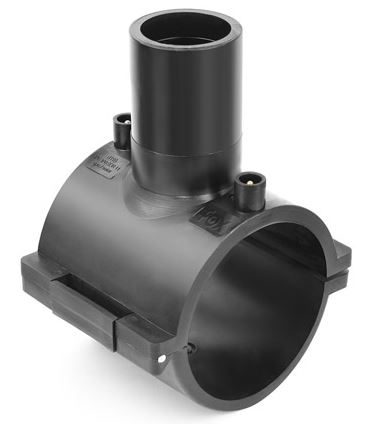 Седловой тройник e/f D. 90 x 25 PE100 SDR11  FOX