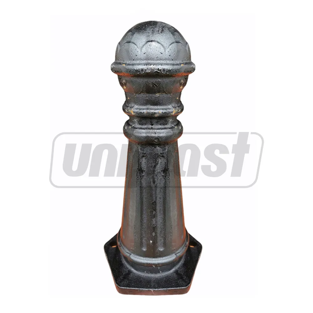 Столбик парковочный декоративный чугунный H=45 см / D. 20 см