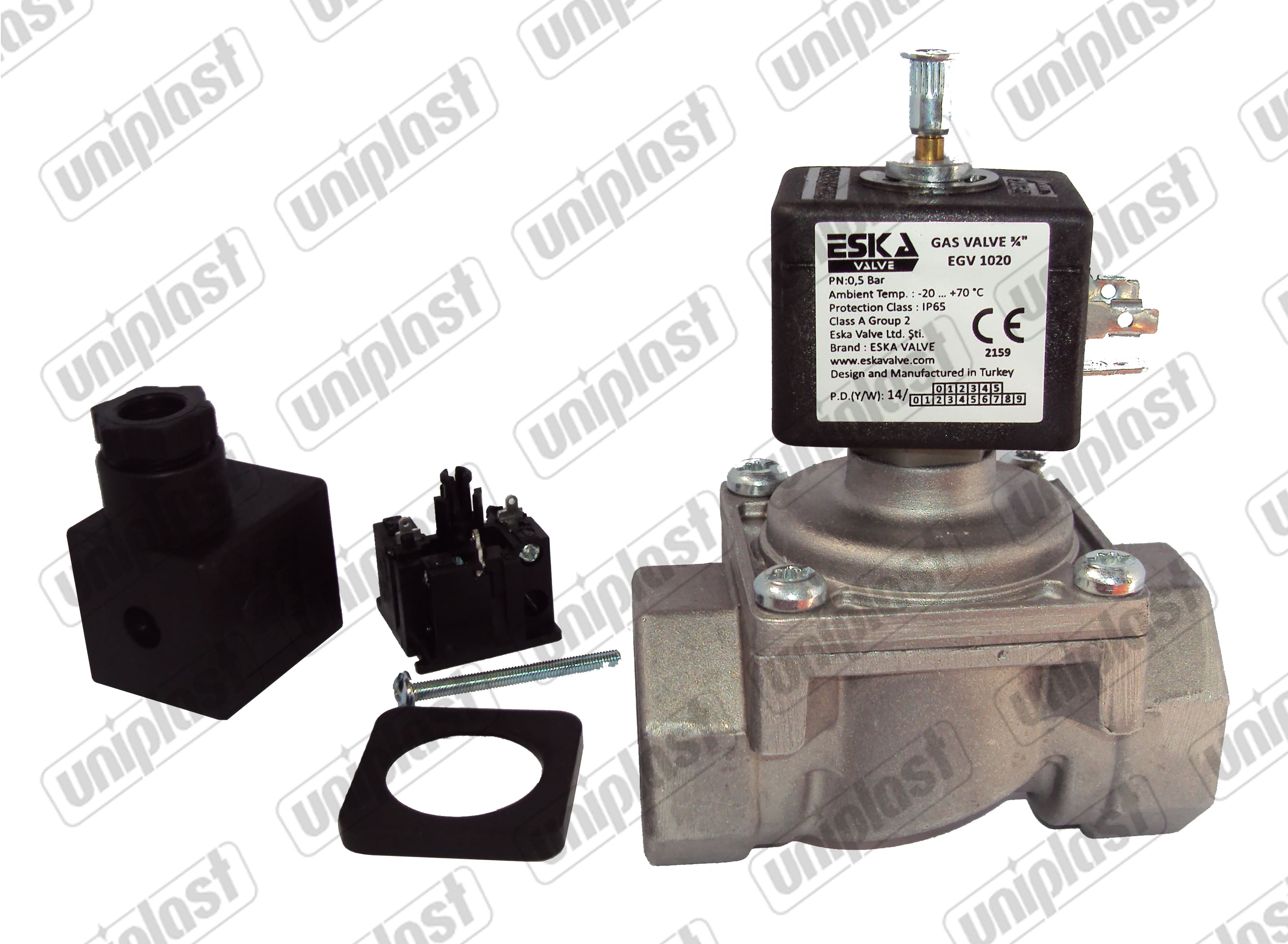 Clapeta gaz D.  3/4" deschisa EGV 1020 93-910