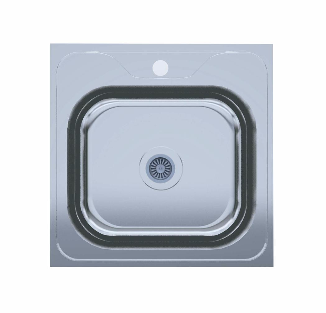 Chiuveta de bucatarie inox 0.6 mm (decor) 50/50 cm 5050