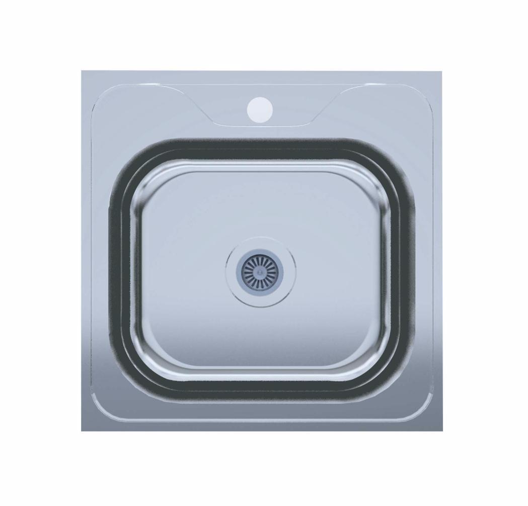 Chiuveta de bucatarie inox 0.6 mm (satin) 50/50 cm 5050