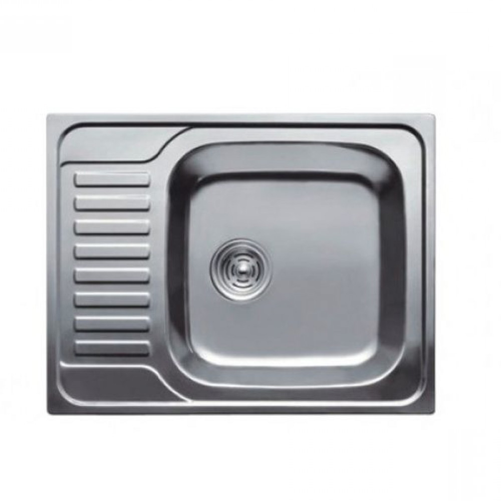 Chiuveta de bucatarie inox 0.6 mm (decor) 58/48 cm dreapta 5848 R