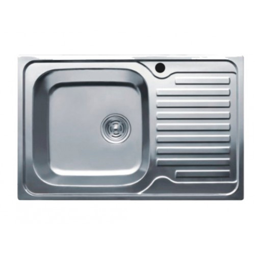 Chiuveta de bucatarie inox 0.8 mm (satin) 50/78 cm stanga 5078 L