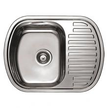 Chiuveta de bucatarie inox 0.8 mm (decor) 49/63 cm stanga 4963 L