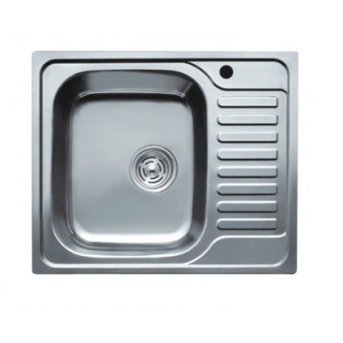 Chiuveta de bucatarie inox 0.8 mm (satin) 50/65 cm stanga 5065 L