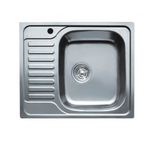 Chiuveta de bucatarie inox 0.8 mm (satin) 50/65 cm dreapta 5065 R