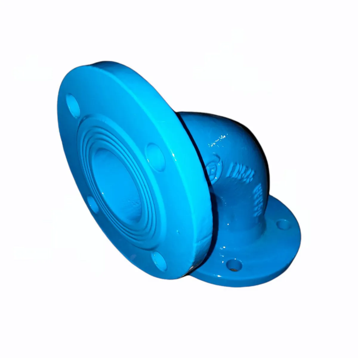 Cot fonta cu flanse D. 50 x 90° PN10/16 (L=150 mm) (4 gauri) BOHAMET