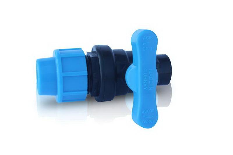Кран шаровый ПП D. 1.1/2" Мама / T  UNISERA
