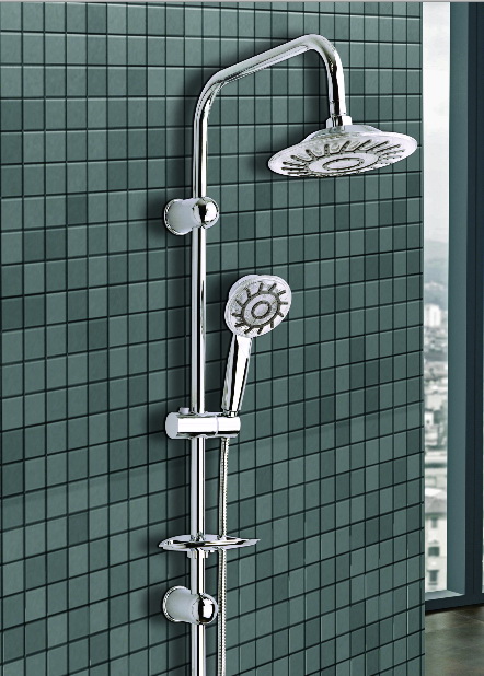 Душевая стойка KAS Lilyum (верхний душ, душевая насадка, кронштейн)