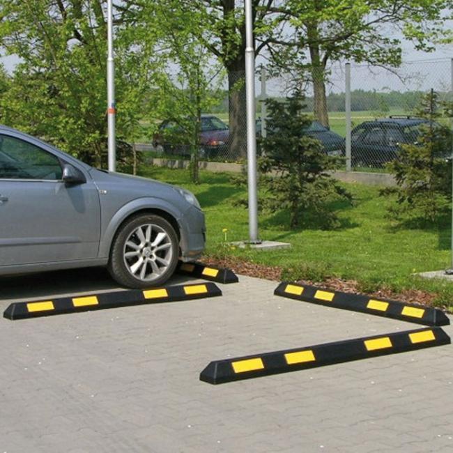 Opritor de protectie din cauciuc pentru parcari auto 1830 mm (4 bolturi in set)