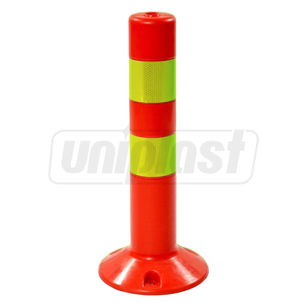 Stalp antiparcare mobil reflectorizant H=75 cm (3 bolturi in set)