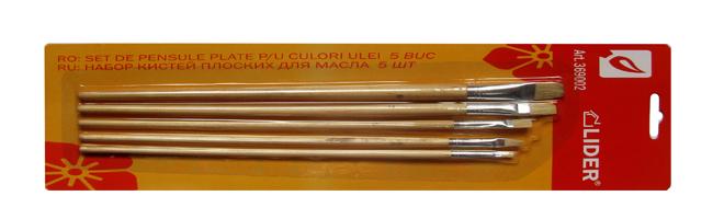 Кисти для масла плоские 5 шт. (369002)