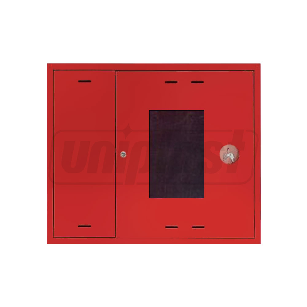 Шкаф пожарный навесной со стеклом, с отсеком для 1 рукава и 1 огнетушителя 760x650x230 мм ШПК-315 НОК  ФАЭКС