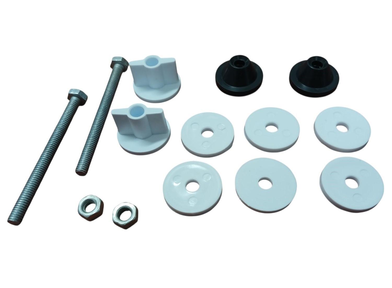 Крепление для бачка с унитазом М6x70 АСН-12.3П пластиковая гайка, нержавеющий винт, 6 шайб пластиковых  SOLOPLAST