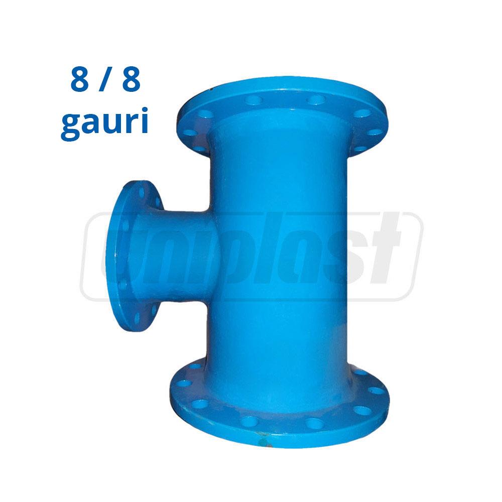 Тройник фланцевый чугунный D.200 PN10 L=520 мм (8 отверстий) BLUCAST
