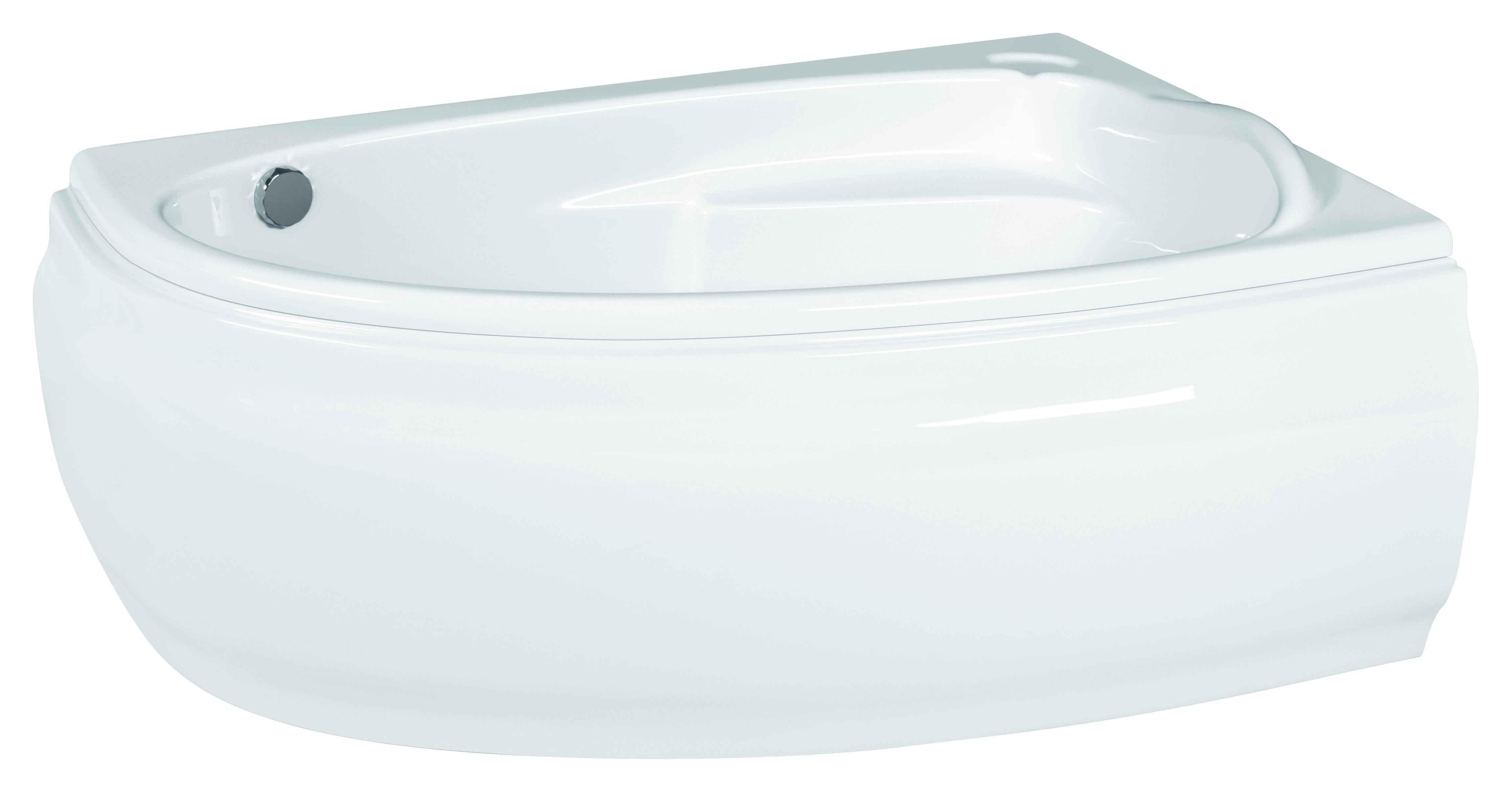 Сada de baie din acril CERSANIT Joanna NEW 150 x 95 cm dreapta asimetrica (83241)