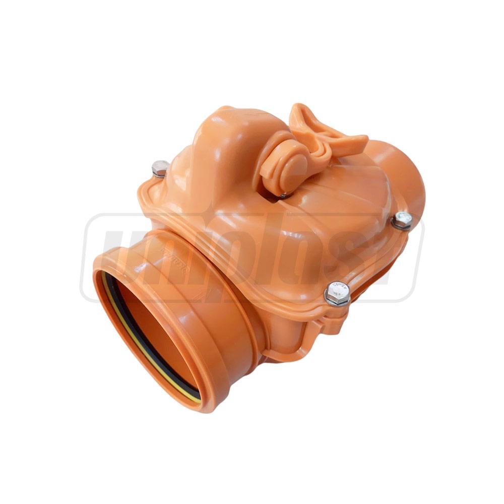 Обратный клапан D.160 ПВХ (заслонка из нержавеющей стали) ZB160  KARMAT