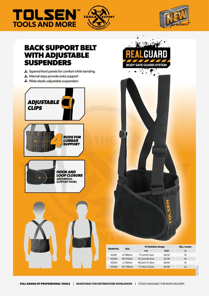 Пояс-корсет для поддержки спины размер - M  TOLSEN